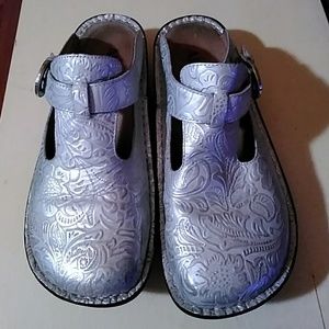 Alegria silver shoes